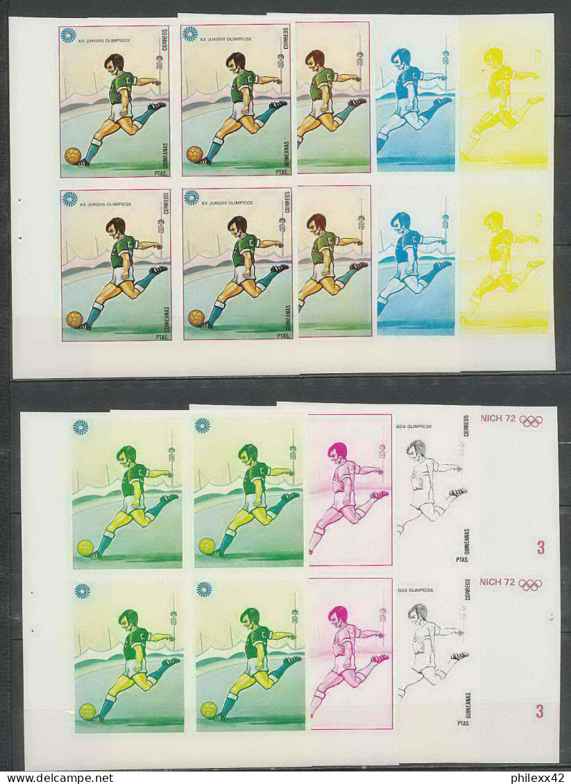 Guinée équatoriale Guinea 317a N°110 Jeux Olympiques Olympic Games Essai Proof Non Dentelé Imperf Football Soccer MNH ** - 1974 – Alemania Occidental