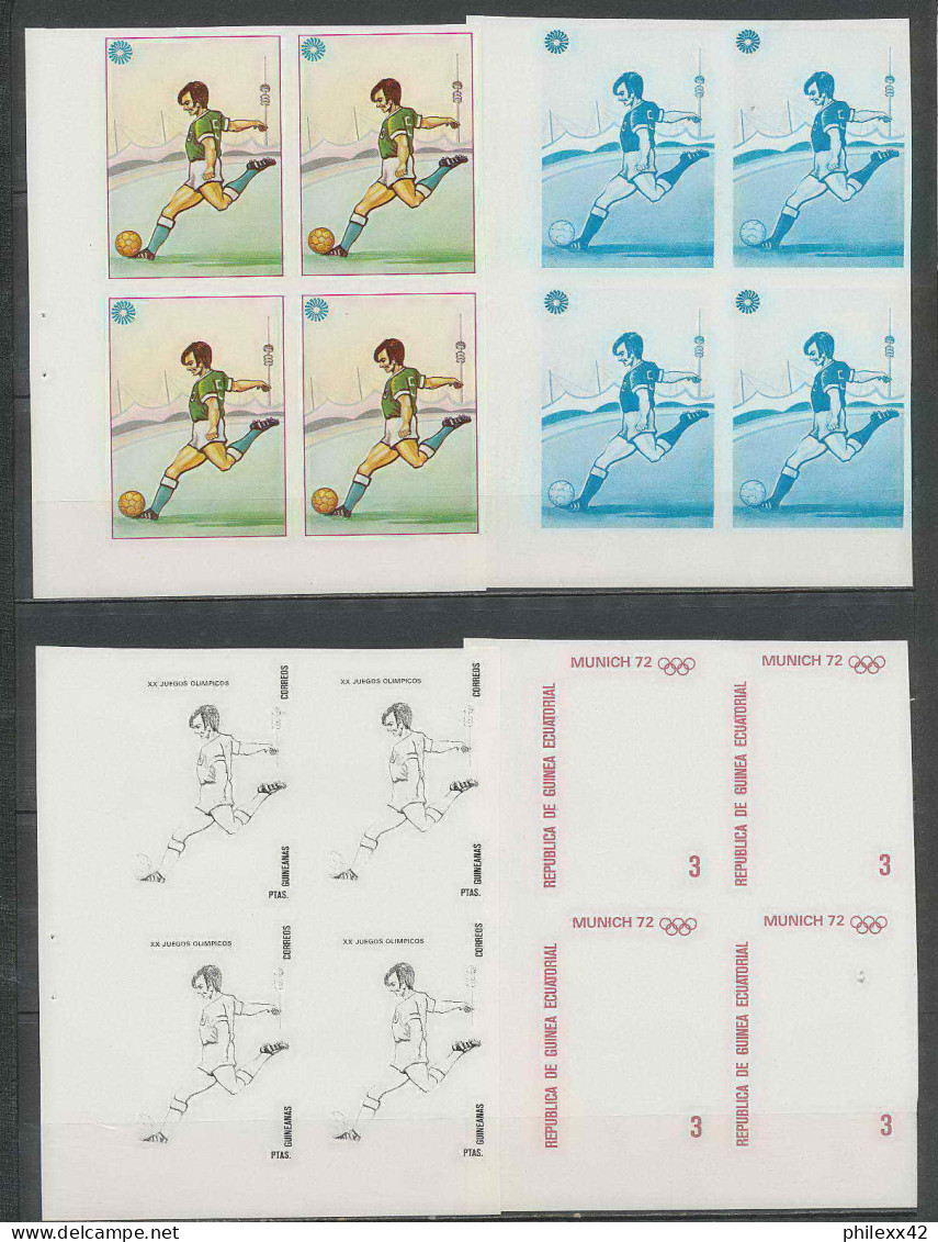 Guinée équatoriale Guinea 317a N°110 Jeux Olympiques Olympic Games Essai Proof Non Dentelé Imperf Football Soccer MNH ** - 1974 – Alemania Occidental