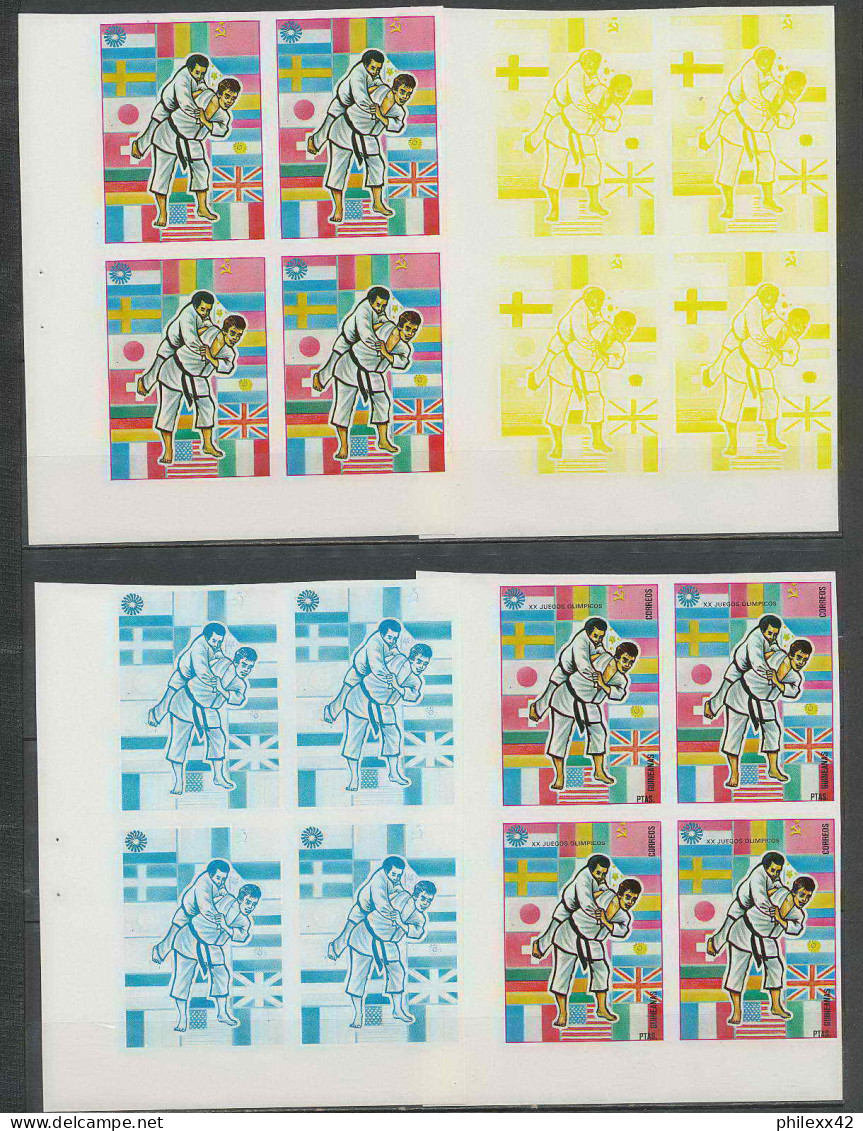 Guinée équatoriale Guinea 318a N°111 Jeux Olympiques Olympic Games Essai Proof Non Dentelé Imperf Orate JUDO MNH ** - Judo