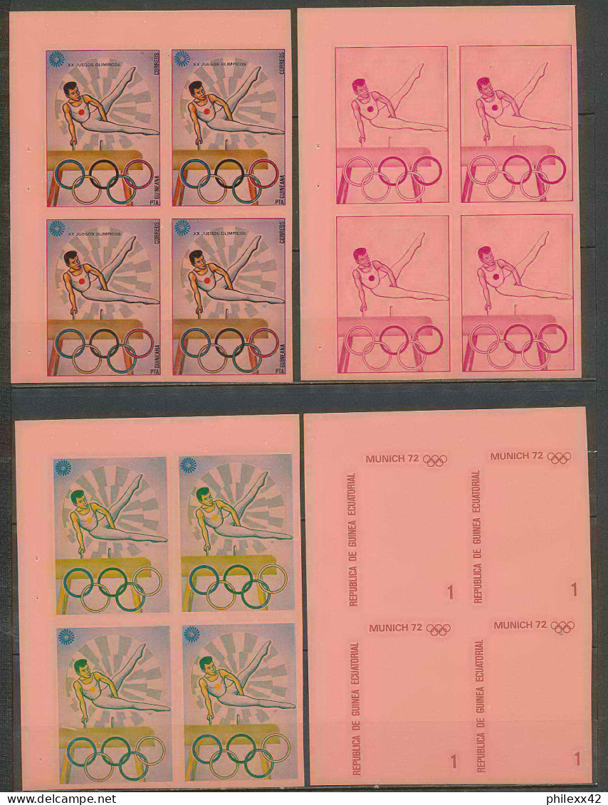 Guinée équatoriale Guinea 322a N°108 Jeux Olympique Olympic Games Essai Proof Non Dentelé Imperf Orate Gym MNH ** - Gymnastics