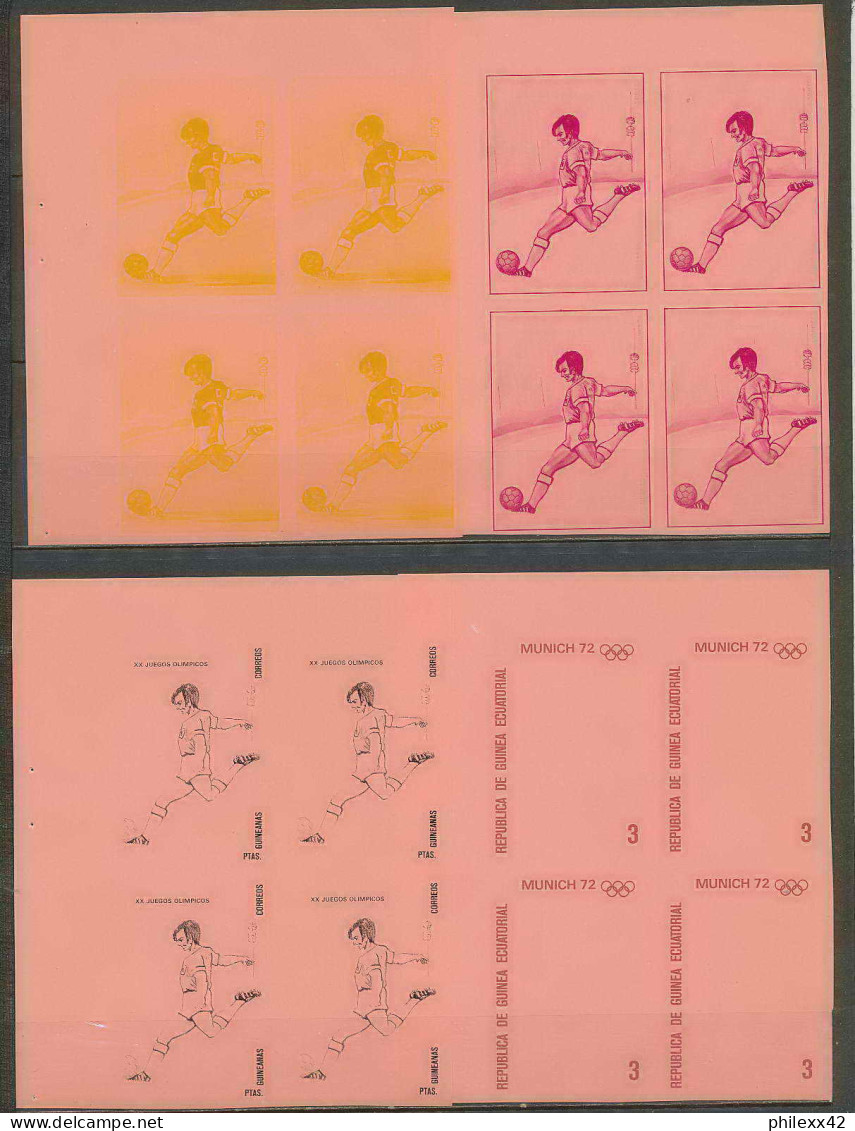 Guinée équatoriale Guinea 324a N°110 Jeux Olympiques Olympic Games Essai Proof Non Dentelé Imperf Football Soccer MNH ** - 1974 – Alemania Occidental