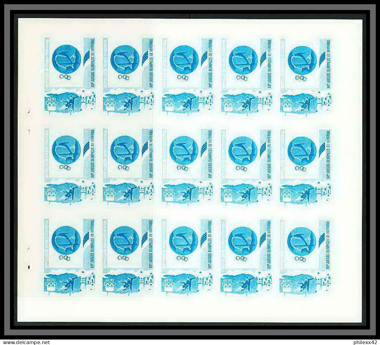 Guinée équatoriale guinea 388a N°537 carnet booklet Jeux olympiques olympic games Essai proof Non dentelé imperf MNH **