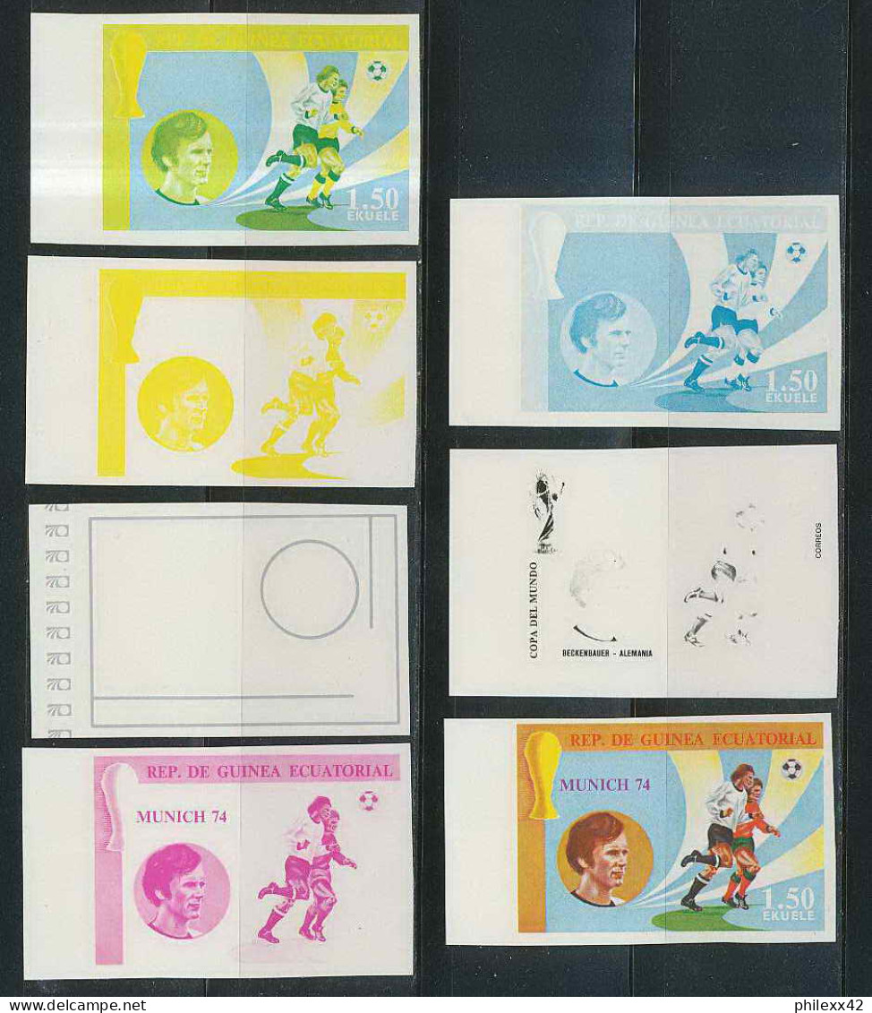 Guinée équatoriale Guinea 415 N°371 Football Soccer Essai Proof Non Dentelé Imperf Orate Beckenbauer. MNH ** - 1974 – Westdeutschland