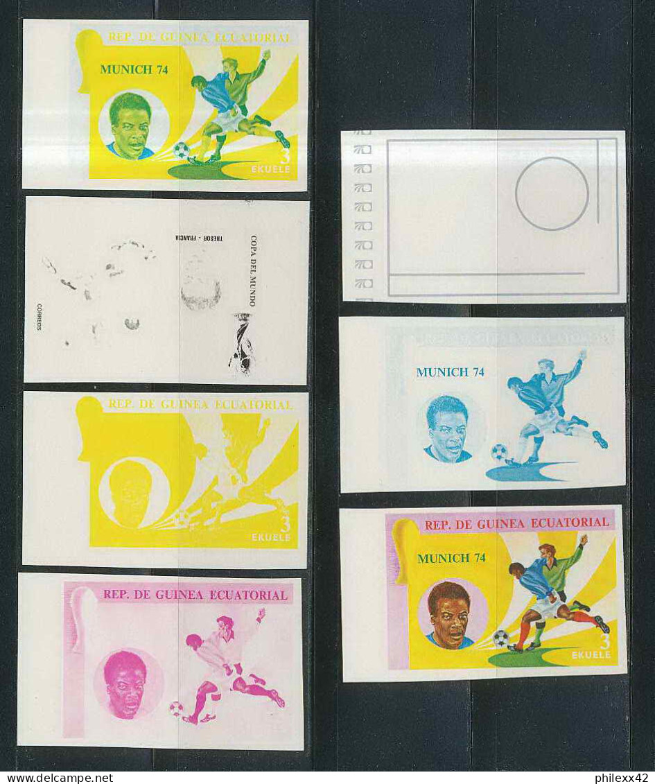 Guinée équatoriale Guinea 420 N°376 Football Soccer Essai Proof Non Dentelé Imperf Orate Tresor MNH ** - 1974 – Westdeutschland