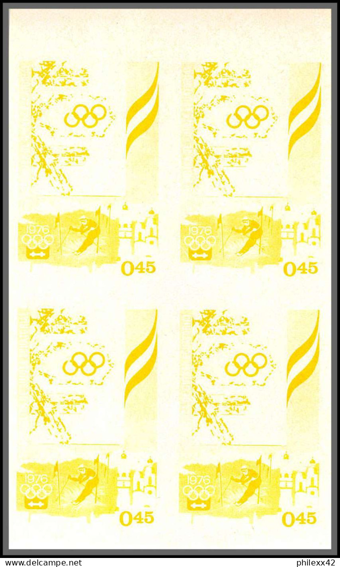 Guinée équatoriale guinea 396b N°535/45 Jeux olympiques olympic games Innsbruck Essai proof Non dentelé imperf MNH **