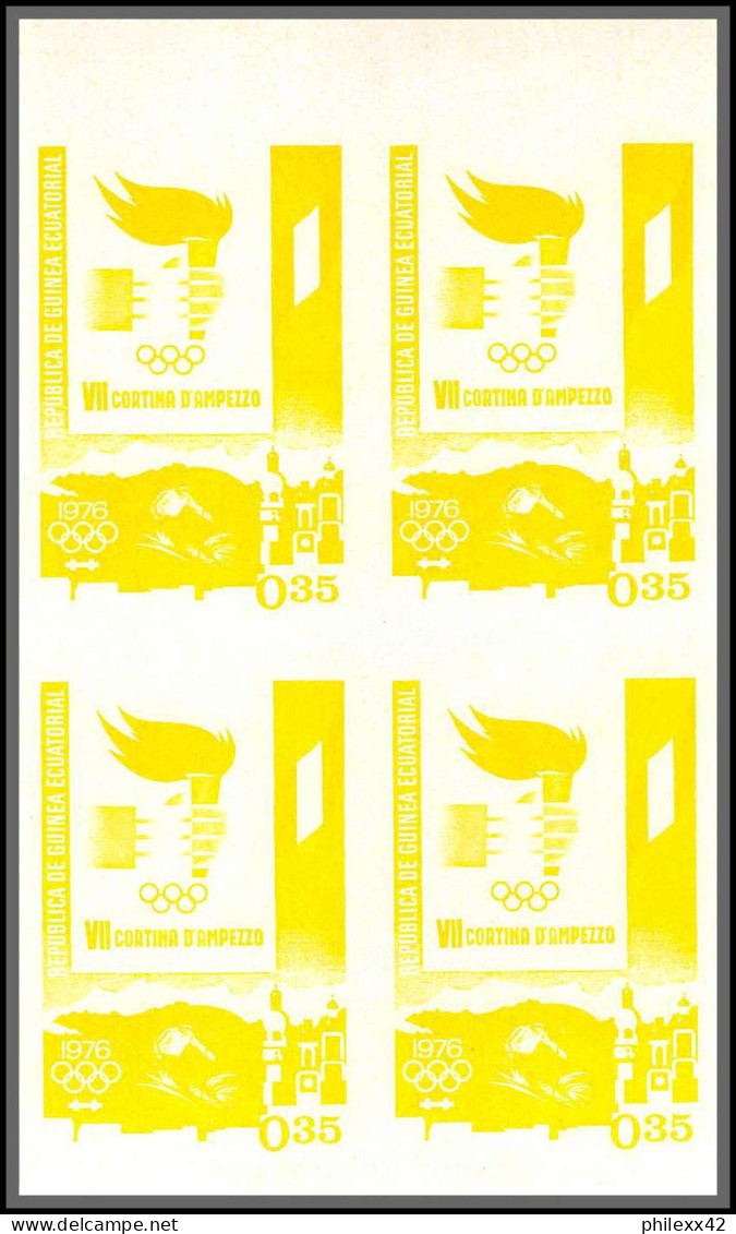 Guinée équatoriale guinea 396b N°535/45 Jeux olympiques olympic games Innsbruck Essai proof Non dentelé imperf MNH **