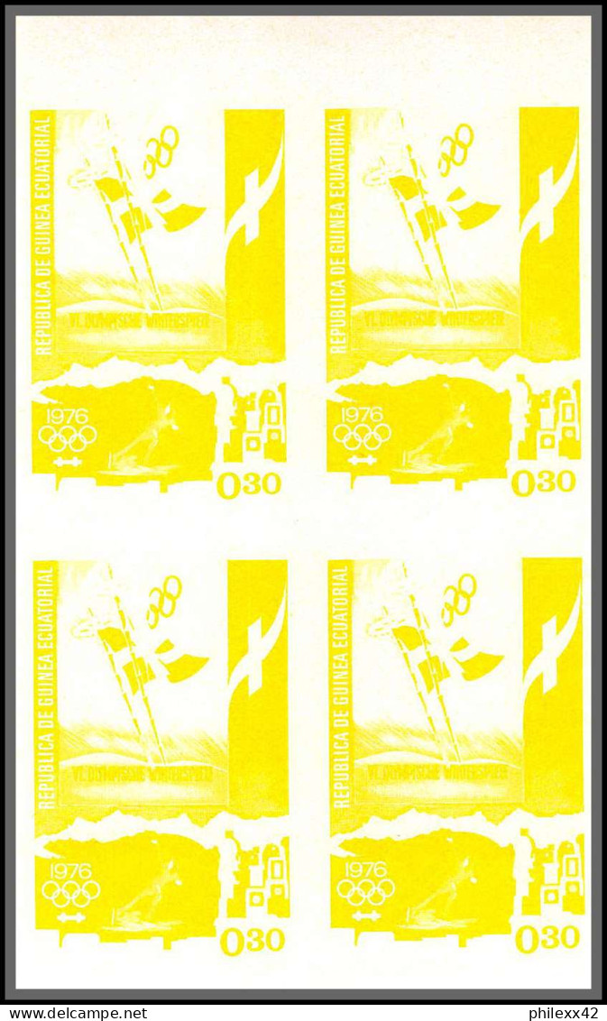 Guinée équatoriale guinea 396b N°535/45 Jeux olympiques olympic games Innsbruck Essai proof Non dentelé imperf MNH **