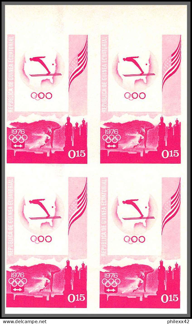 Guinée équatoriale guinea 396b N°535/45 Jeux olympiques olympic games Innsbruck Essai proof Non dentelé imperf MNH **