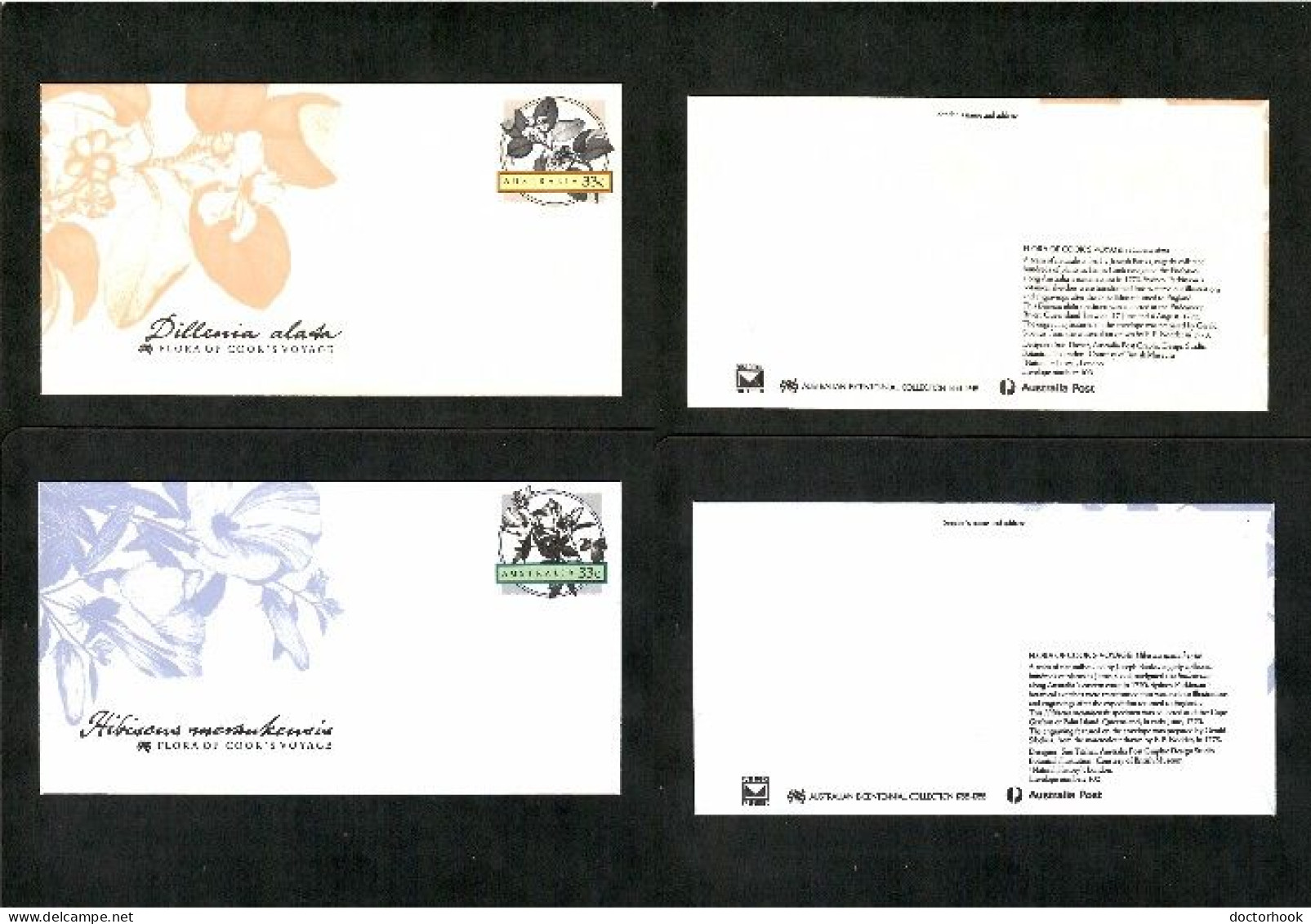 AUSTRALIA   1986 UNUSED SET Of 4 PRE-STAMPED ENVELOPES---OS-756 - Postal Stationery