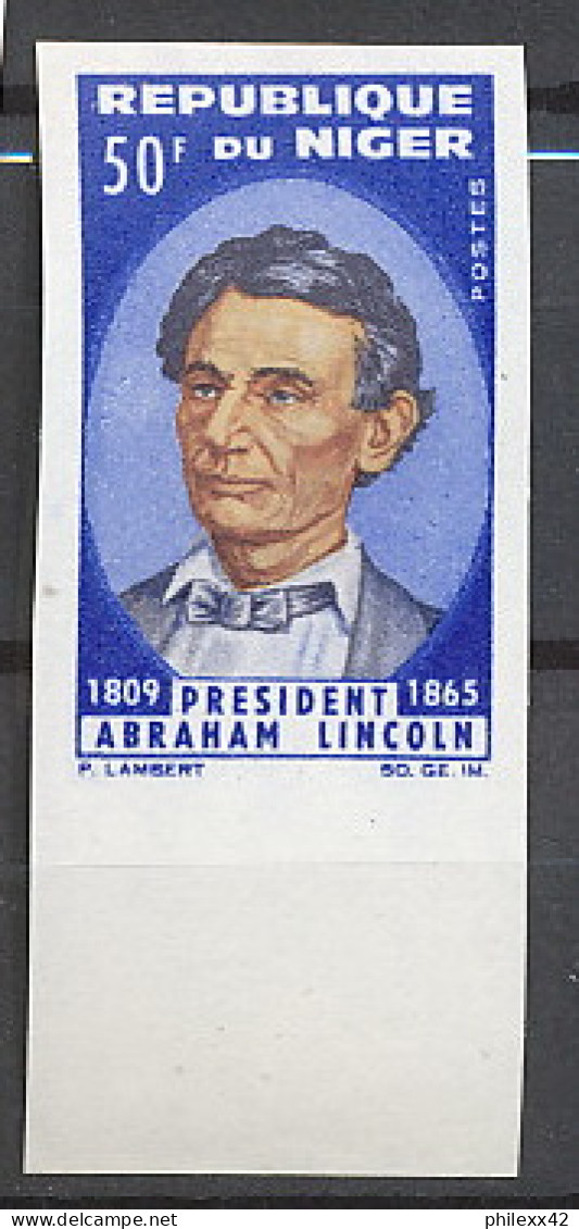 Niger 006a N°157 Non Dentelé Imperf Abraham Lincoln MNH ** - Us Independence