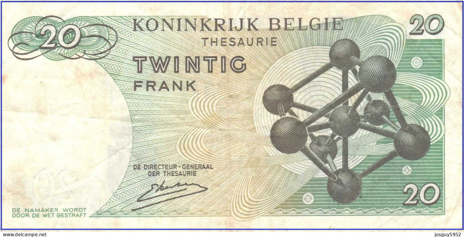 BELGIE - 20 FR 1964 - Nr 3R5323096 - Other & Unclassified