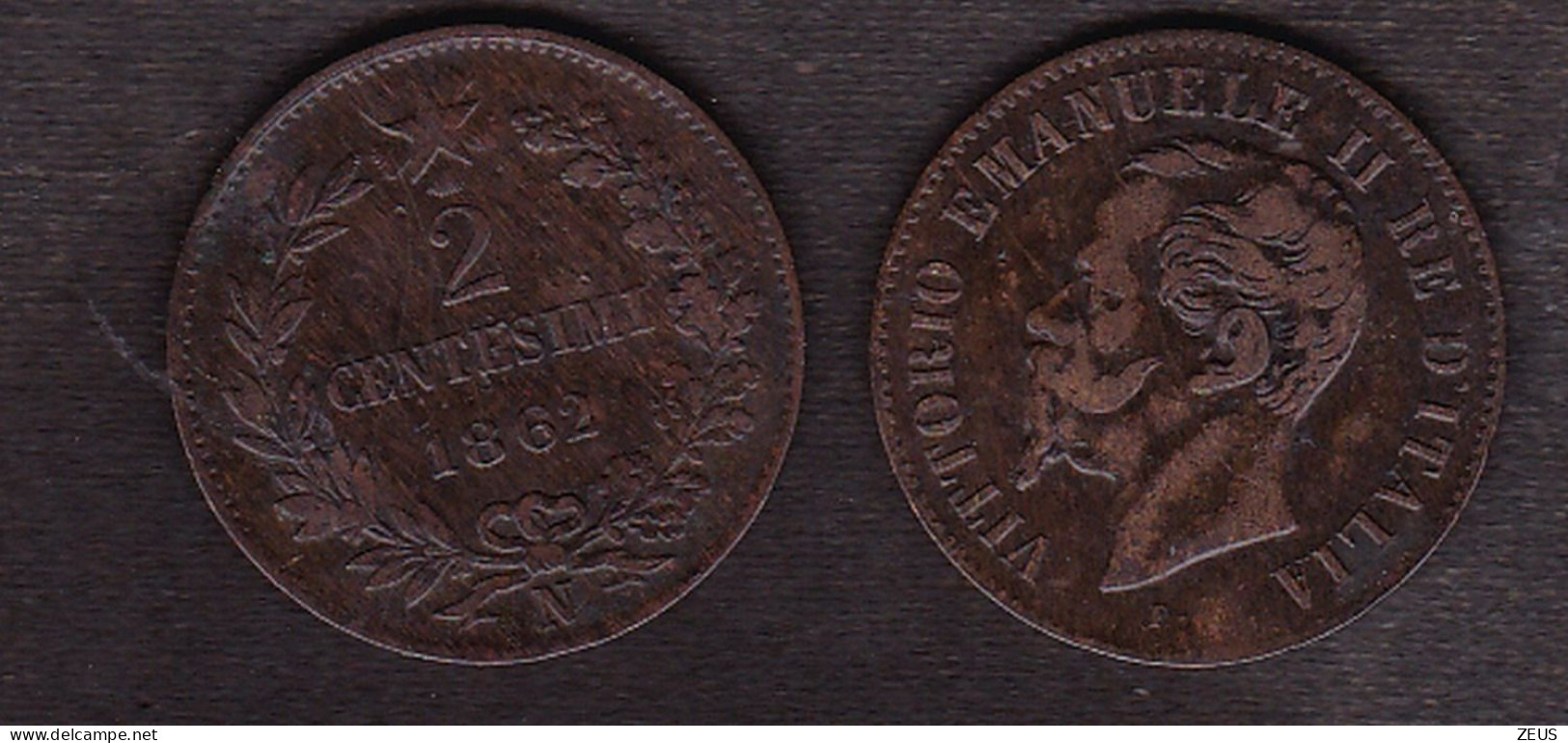 2 CENT.1862N BB VITTORIO EMANUELE II - 1861-1878 : Victor Emmanuel II.