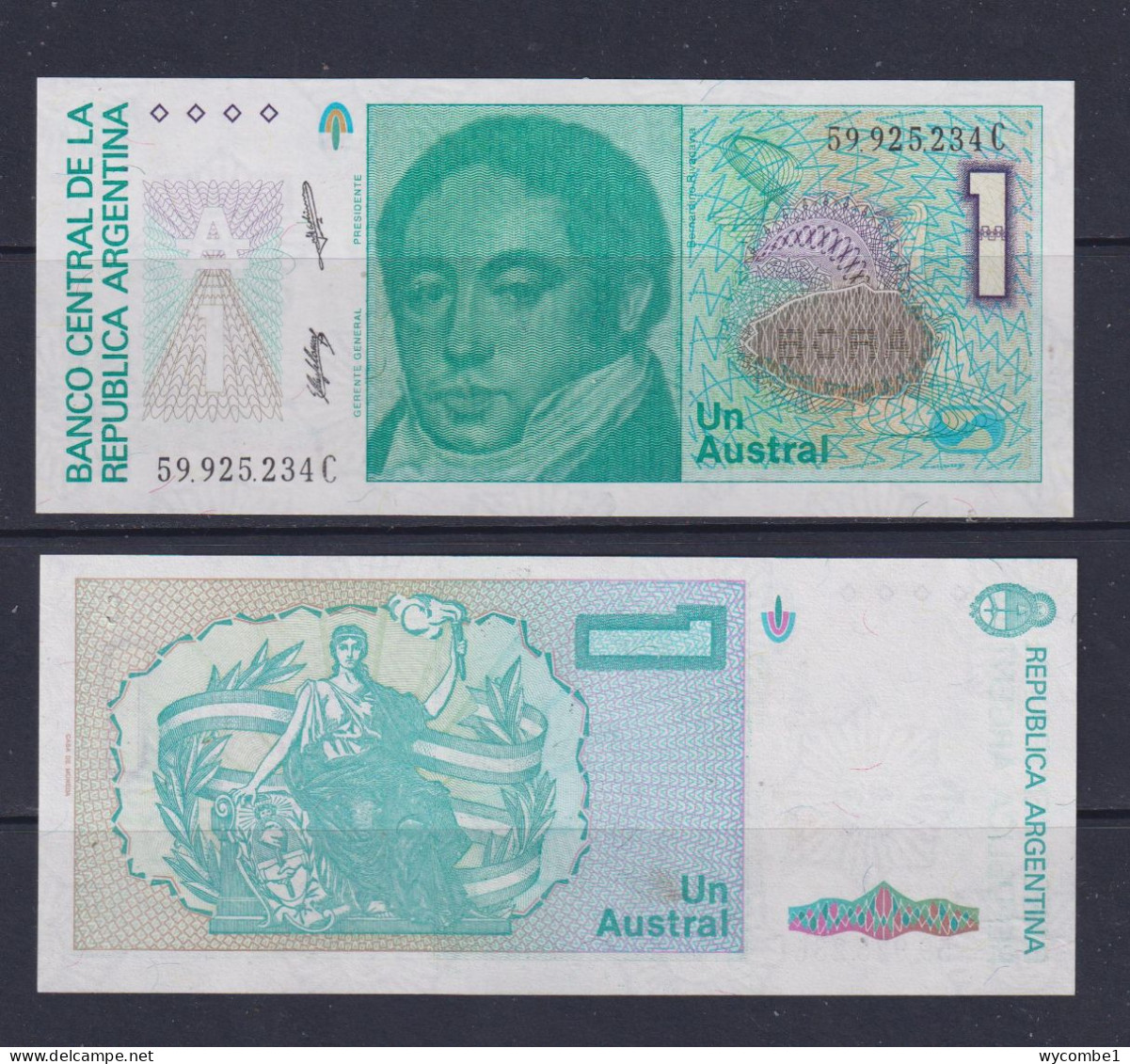 ARGENTINA  -  1985-89 1 Australe  UNC/aUNC  Banknote - Argentinië