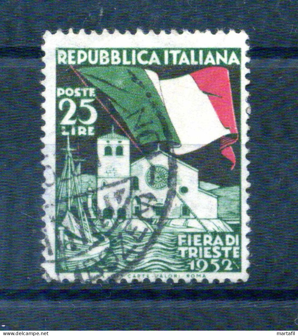 1952 Repubblica Italia SERIE COMPLETA Fiera Di Trieste - 1946-60: Afgestempeld