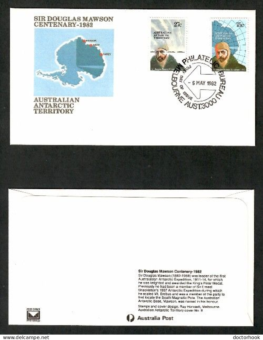 AUSTRALIAN ANTARCTIC TERRITORY   Scott # L 53-4 ON FDC---OS-758 - FDC