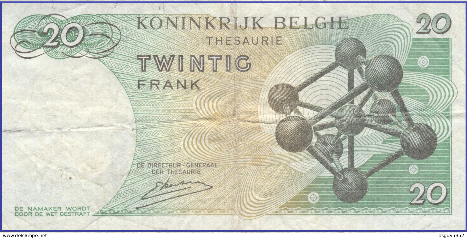 BELGIE - 20 FR 1964 - Nr 3O8970966 - Other & Unclassified