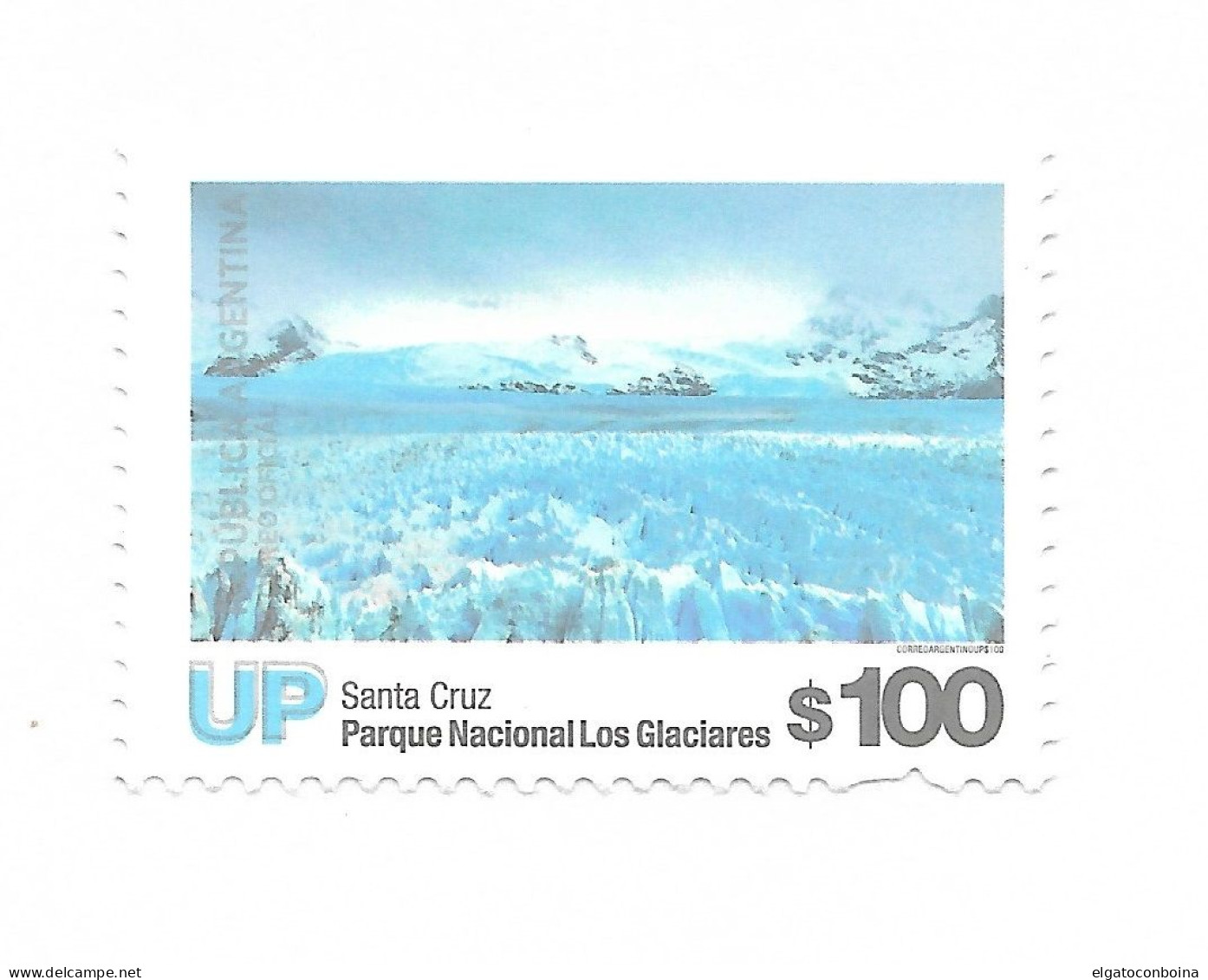 ARGENTINA 2019 NATIONAL PARKS U.P. GLACIERS NATIONAL PARK SANTA CRUZ 100 PESOS MNH - Ungebraucht