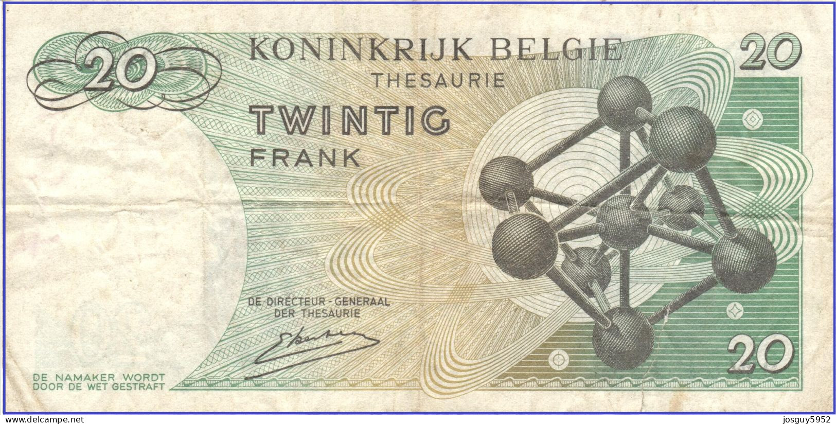 BELGIE - 20 FR 1964 - Nr 3W8451539 - Other & Unclassified