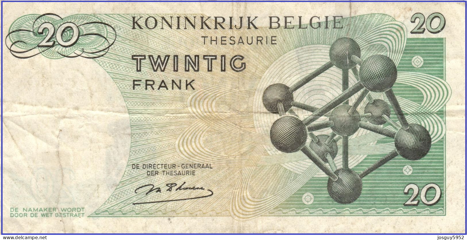 BELGIE - 20 FR 1964 - Nr 2Y1090653 - Altri & Non Classificati