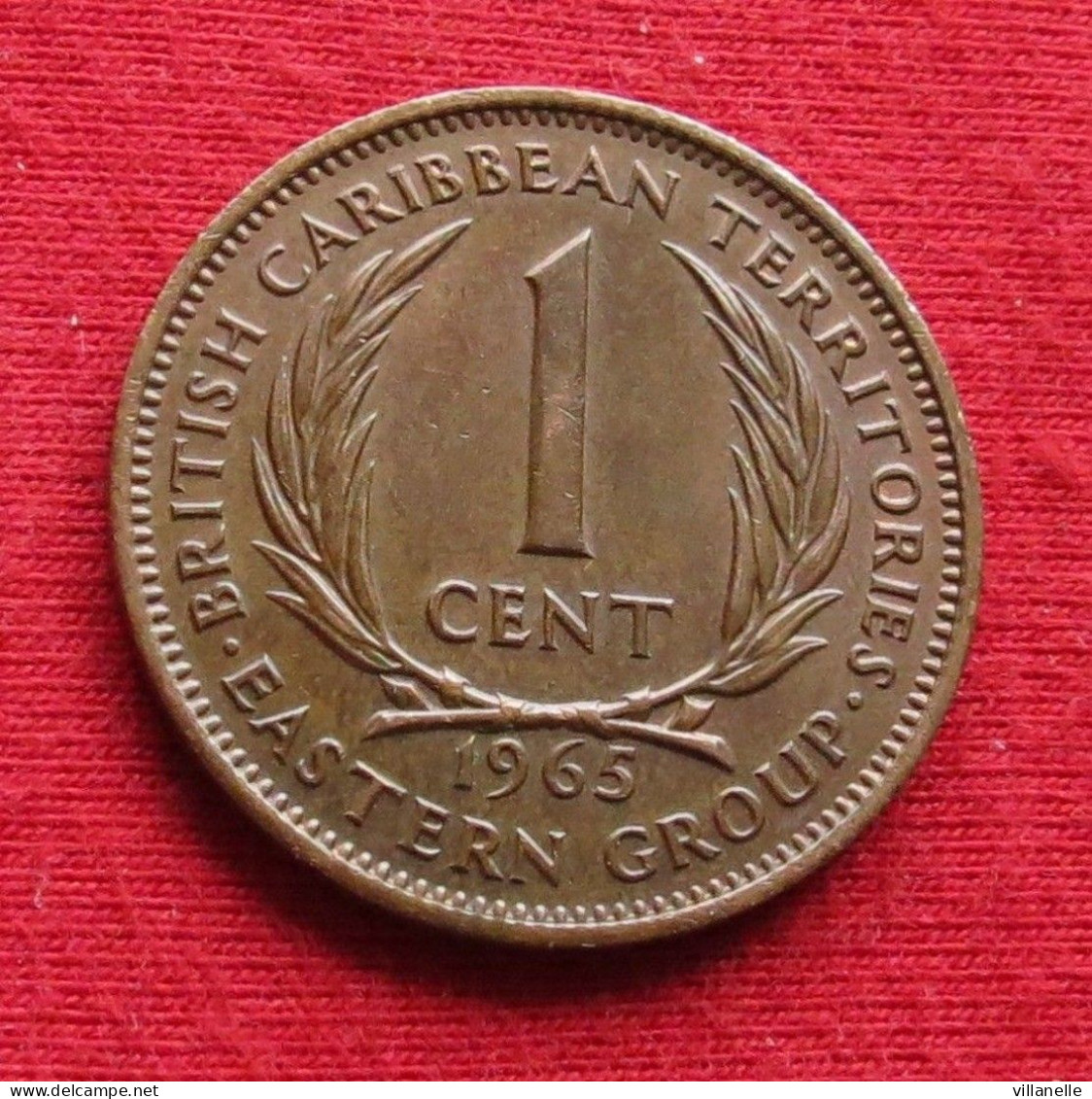 East Caribbean States 1 Cent 1965 KM# 2 *V1T British Caribbean Territories Caraibas Caraibes Orientales Eastern - Britse-karibisher Territorien