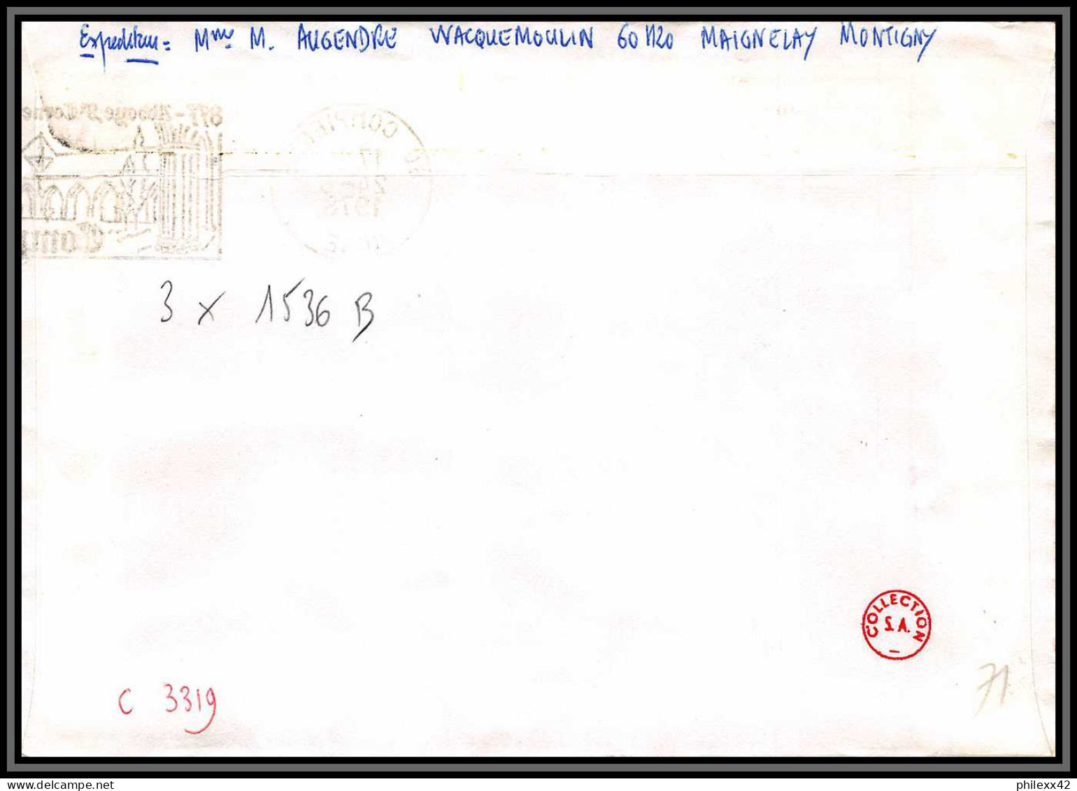 72169 Porte Timbres Compiegne Oise 1978 Amicale Philatelique De Castres Tarn Cheffer Lettre Cover France - 1967-1970 Marianne (Cheffer)