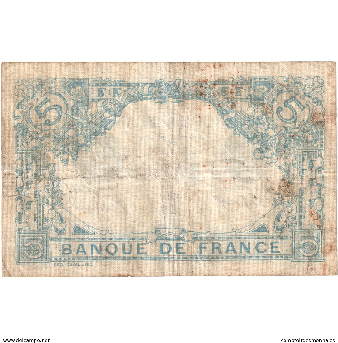 France, 5 Francs, Bleu, 1912, X.1358, TB+, Fayette:02.12, KM:70 - 5 F 1912-1917 ''Bleu''