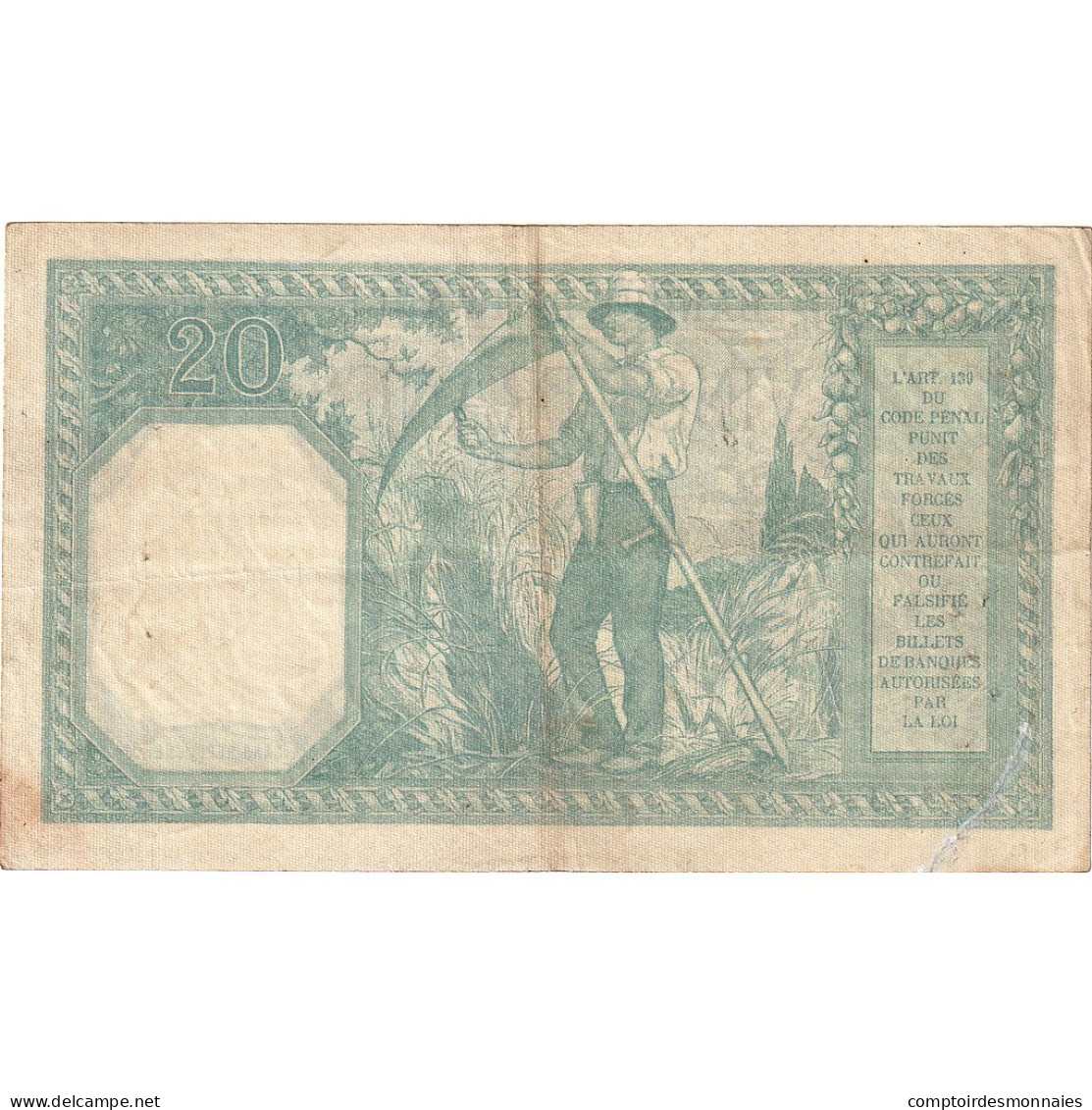 France, 20 Francs, Bayard, 1918, Y.4127, TB, Fayette:11.3, KM:74 - 20 F 1916-1919 ''Bayard''
