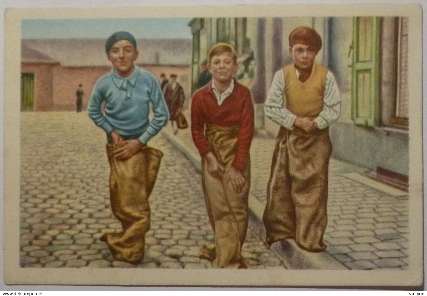 ENFANT - Course En Sacs / BRUXELLES En Belgique - Image Chocolat Cote D'Or / Folklore Belge - Côte D'Or