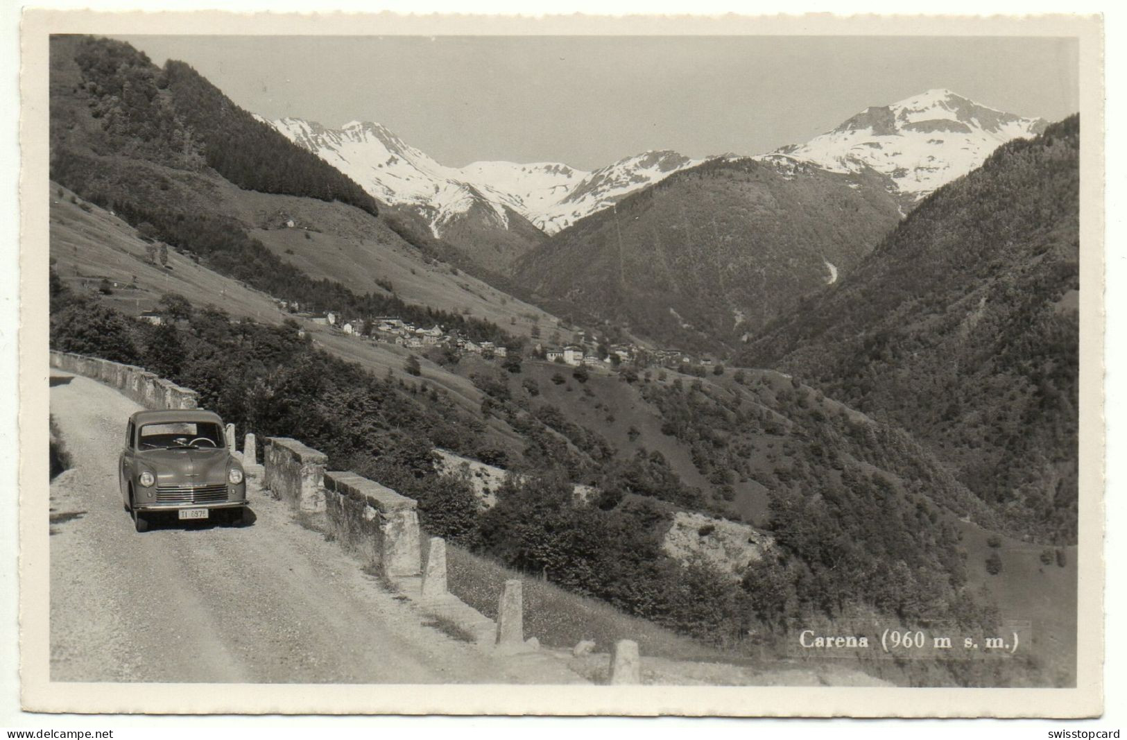 CARENA Ristorante Della Posta Oldtimer Auto Foto Carpi Giubiasco - Giubiasco