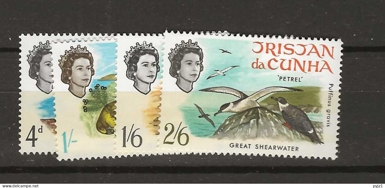 1968 MNH Tristan Da Cunha Mi 116-19 Postfris** - Tristan Da Cunha