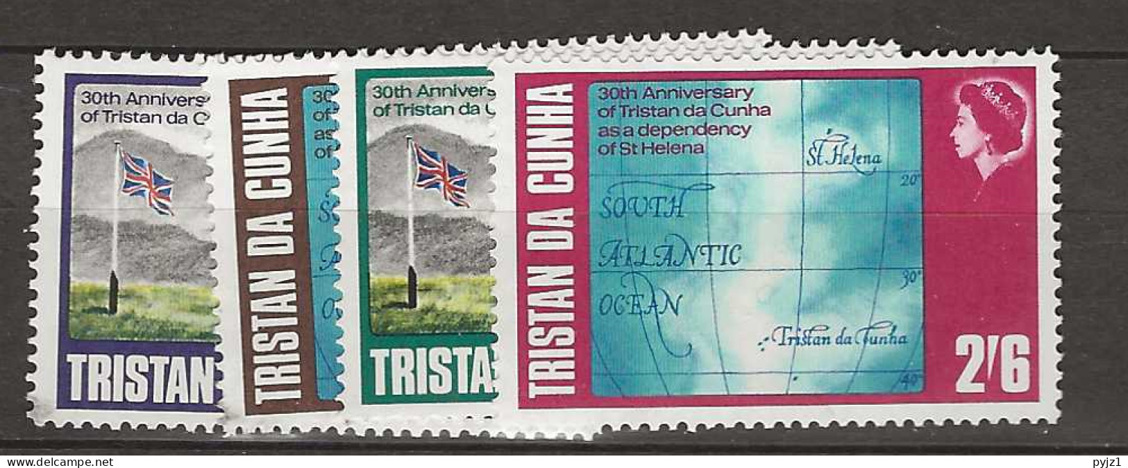 1968 MNH Tristan Da Cunha Mi 120-23 Postfris** - Tristan Da Cunha