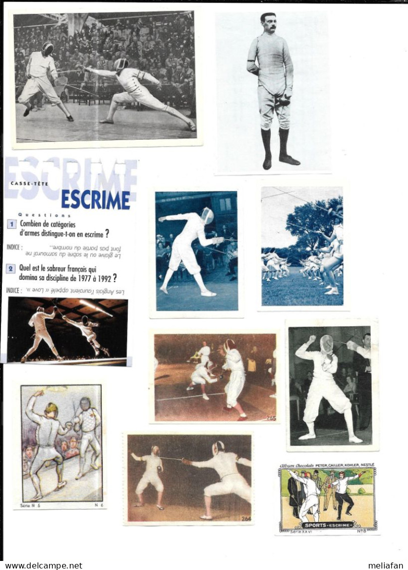 Z265 - IMAGES ET VIGNETTES DIVERSES - ESCRIME - Fencing