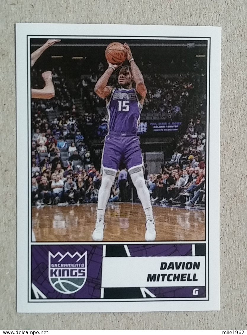 ST 53 - NBA Basketball 2022-23, Sticker, Autocollant, PANINI, No 455 Davion Mitchell Sacramento Kings - 2000-Now