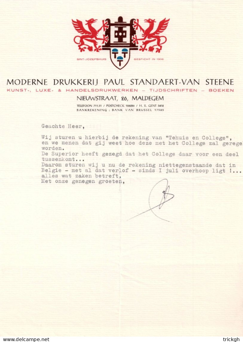 Drukkerij Paul Standaert Maldegem / Imprimerie - Druck & Papierwaren