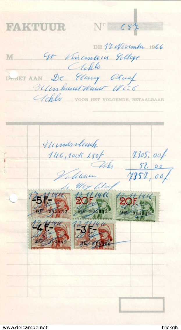 De Clercq Octaaf 1966 / Rundsvlees Viande - Documents