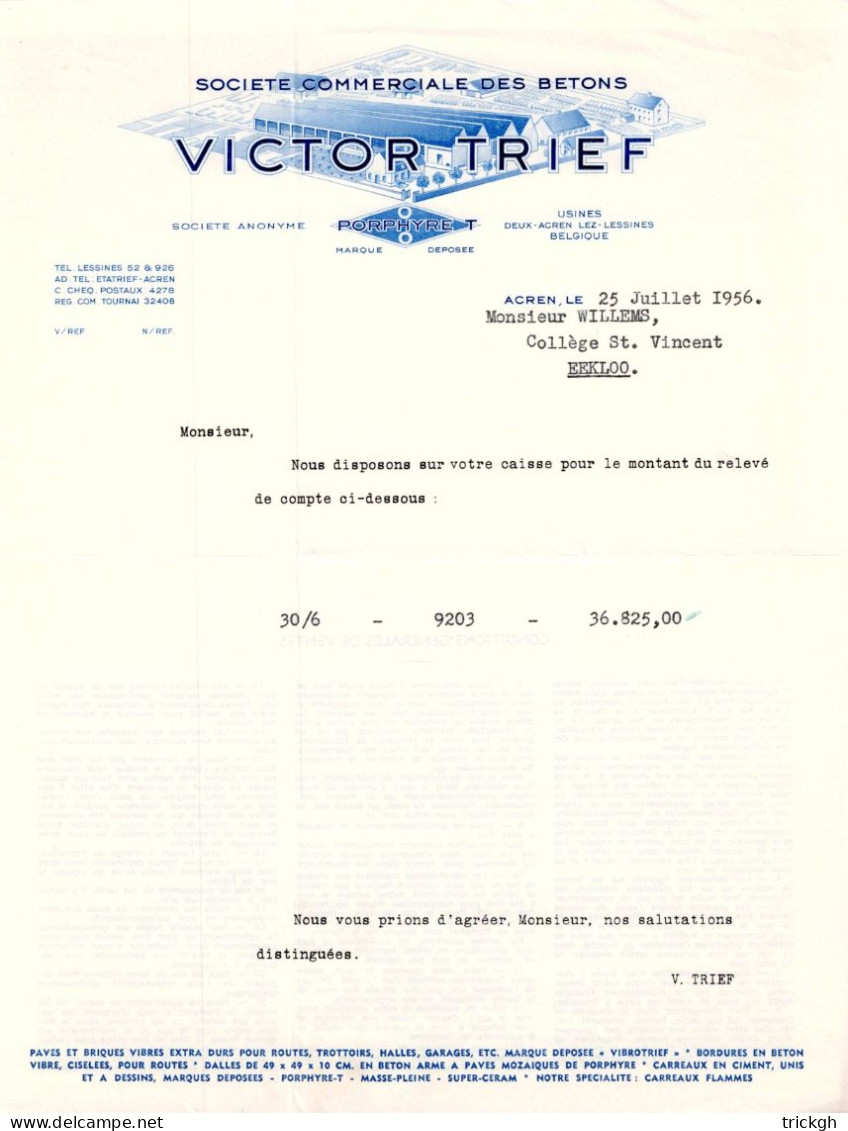 Victor Trief Acren 1956 / Beton - Sonstige & Ohne Zuordnung