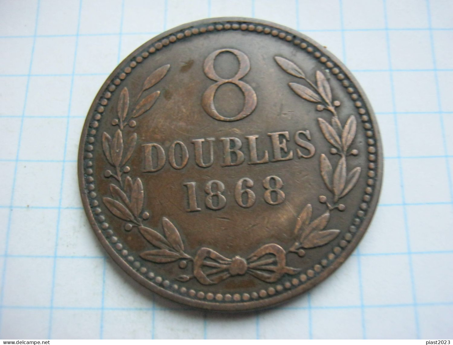 Guernsey 8 Doubles 1868 - Guernesey