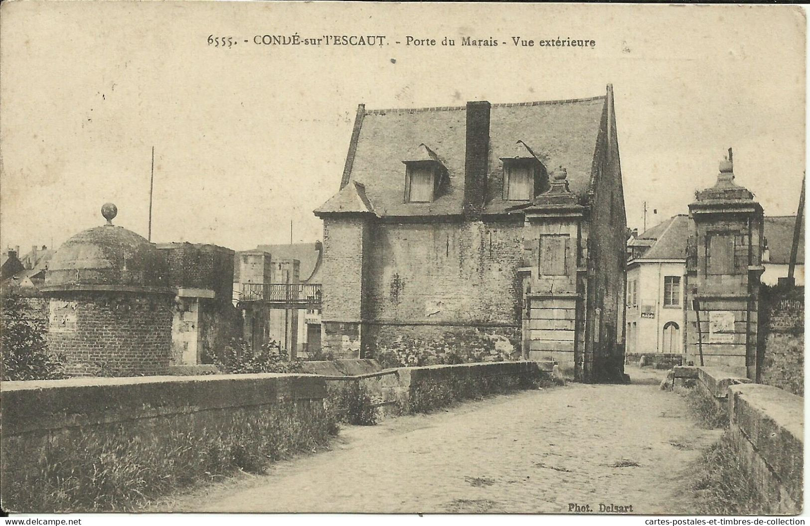 CONDE Sur L'ESCAUT , Porte Du Marais , Vue Extérieure , 1912 , µ - Conde Sur Escaut