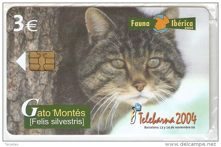 P-557 TARJETA DE EL GATO MONTES DE 3 EUROS Y FECHA DEL 09/04   (NUEVA-MINT) - Privatausgaben