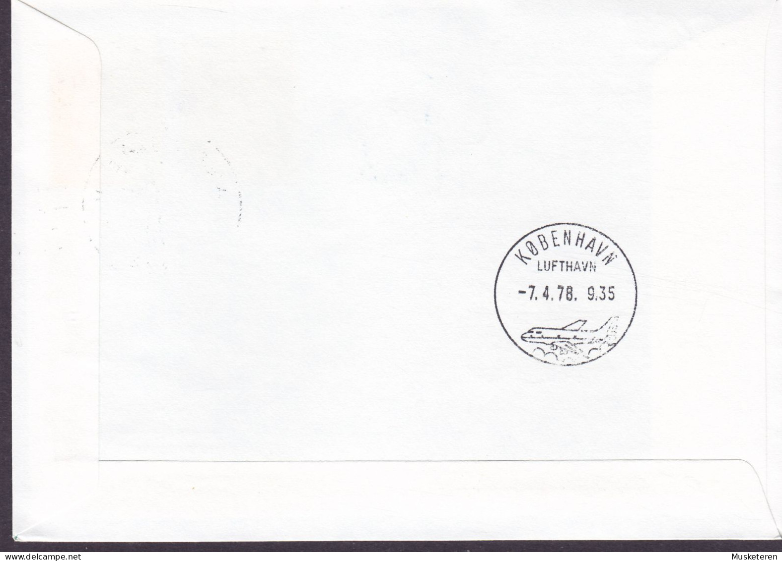 United States First SAS Cargo B-747/Combi Flight CHICAGO - COPENHAGEN 1978 Cover Brief Lettre - Omslagen Van Evenementen