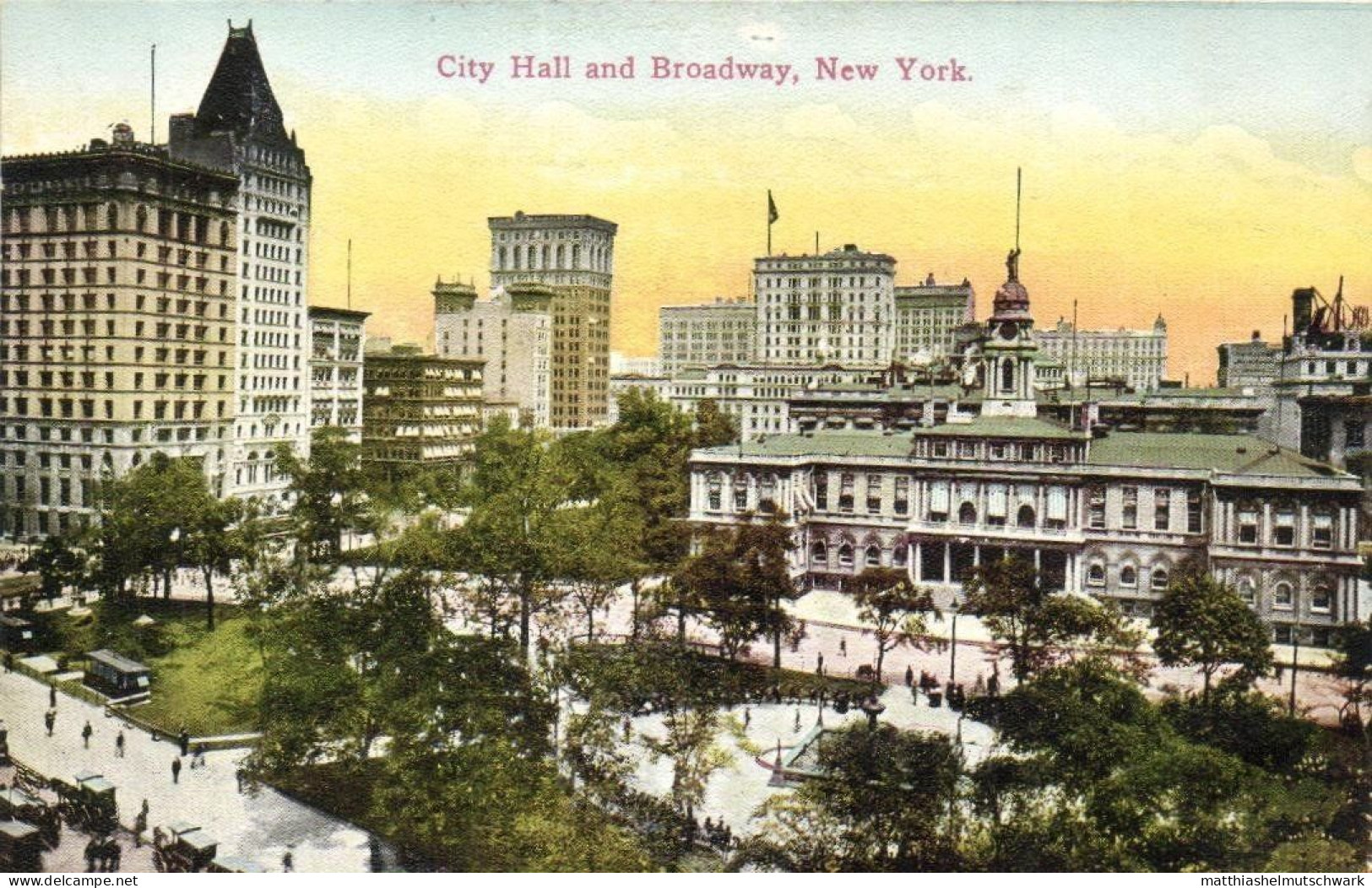 USA - New York – Verschiedene Straßen, Gebäude und Brücken – viele um 1910 - Postkarten (Sammlung von 89)