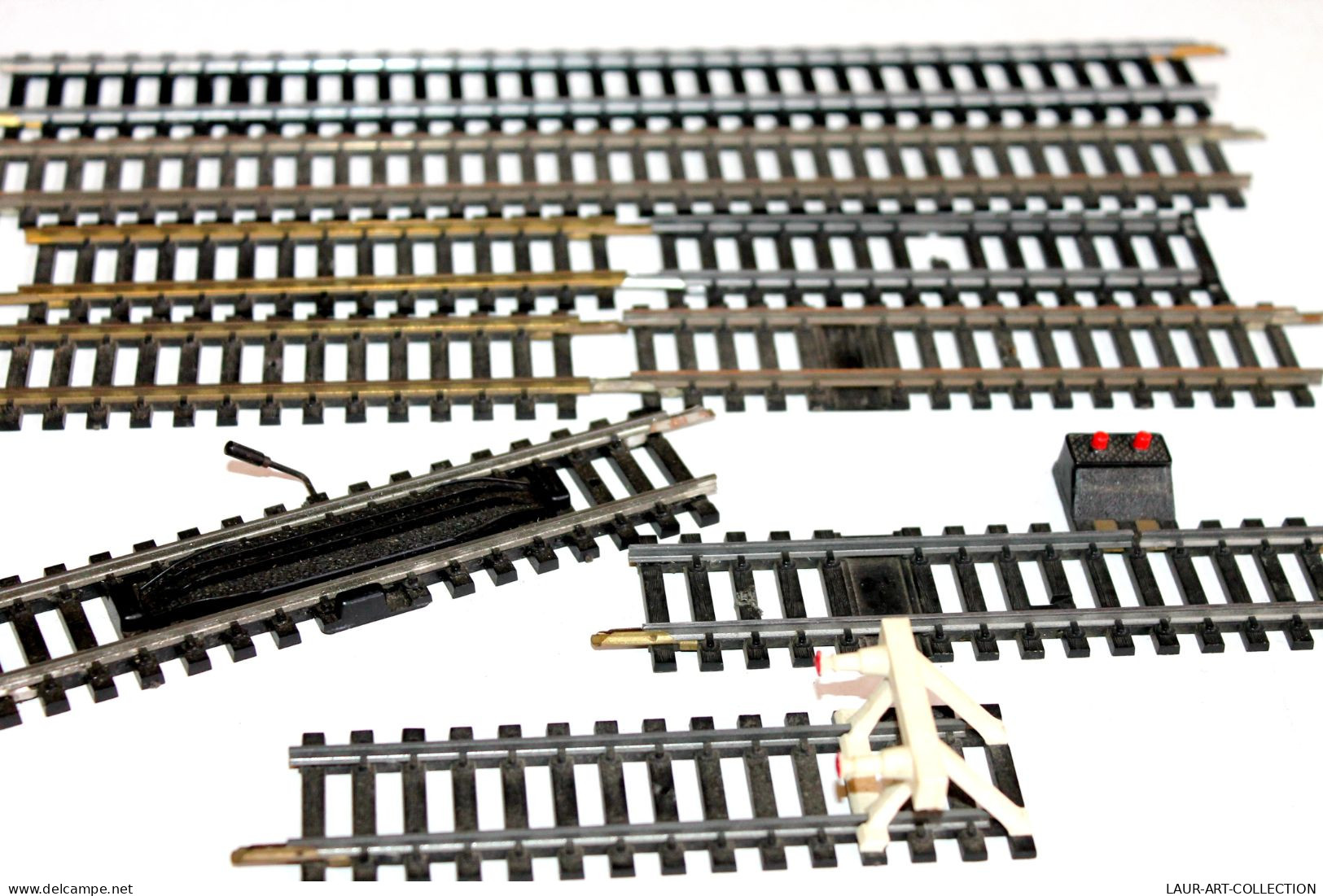 JOUEF HO 9 RAIL 1 BUTOIR, 1 DECROCHAGE, 2 COUPURE 1 PRISE, 5 DROIT N°475, N475/2, MODELISME FERROVIAIRE TRAIN (2105.278) - Track