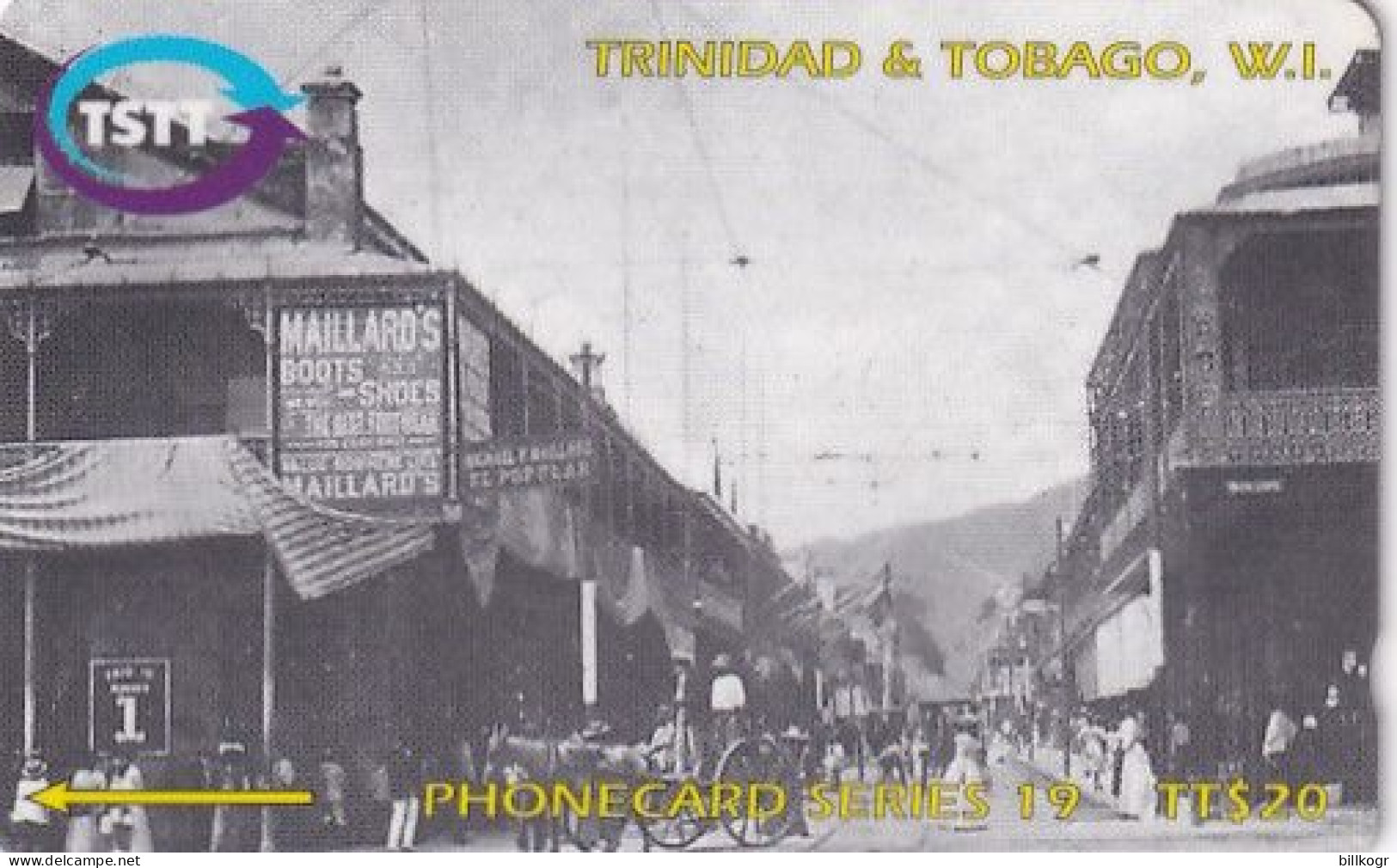 TRINIDAD & TOBAGO(GPT) - The Roof Of Frederick Street In 1905, CN : 267CTTA/B, Used - Trinité & Tobago