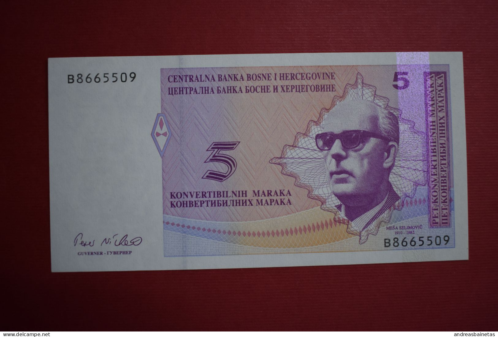 Banknotes   Bosnia And Herzegovina 5 Konvertibilnih Marka UNC - Bosnien-Herzegowina