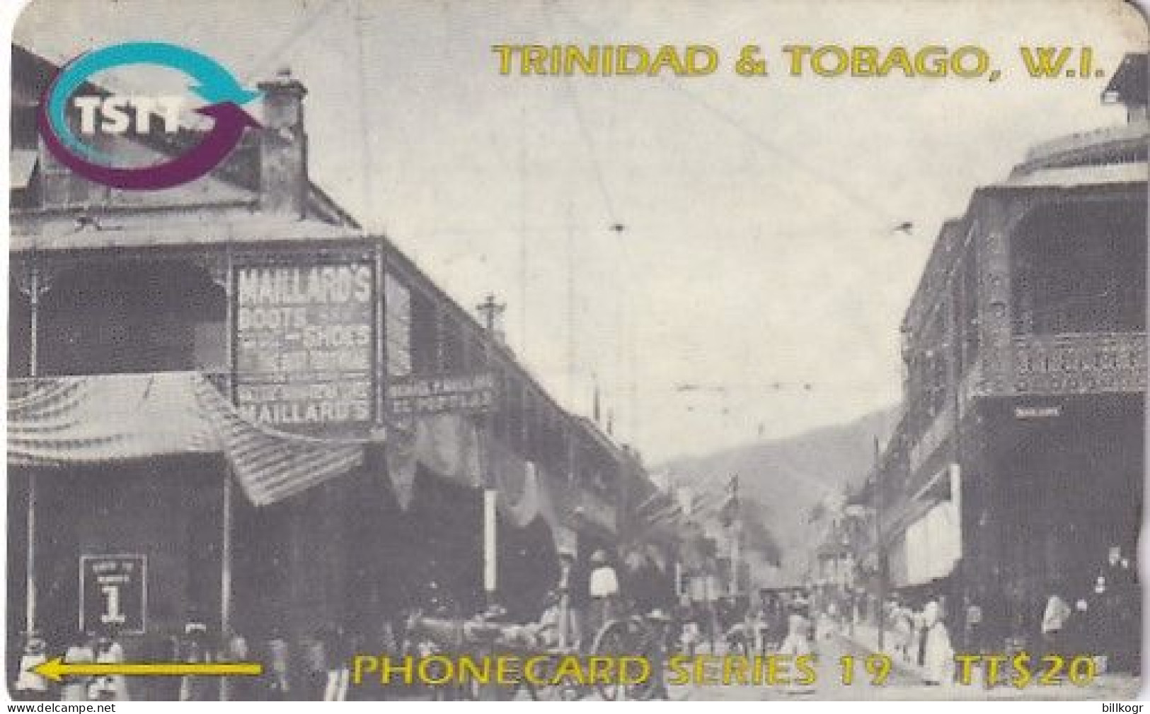 TRINIDAD & TOBAGO(GPT) - The Roof Of Frederick Street In 1905, CN : 249CTTA/B, Used - Trinidad En Tobago