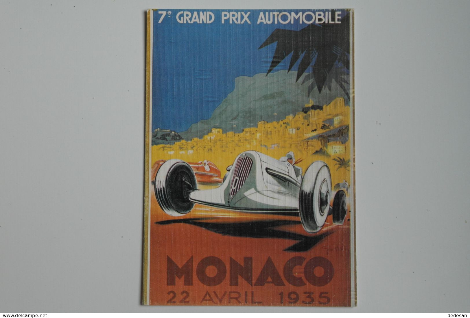 Carte Postale 7e Grand Prix Automobile MONACO 22 Avril 1935 - Reproduction Affiche - Excellent état - NOV28 - Rally's