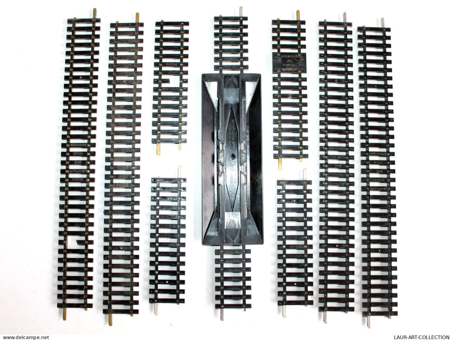 JOUEF HO 9 RAIL 1 AUTO ENRAILLEUR N°678, 1 COUPURE, 7 DROIT N°475 N°475/2 N475/3, MODELISME FERROVIAIRE TRAIN (2105.279) - Gleise