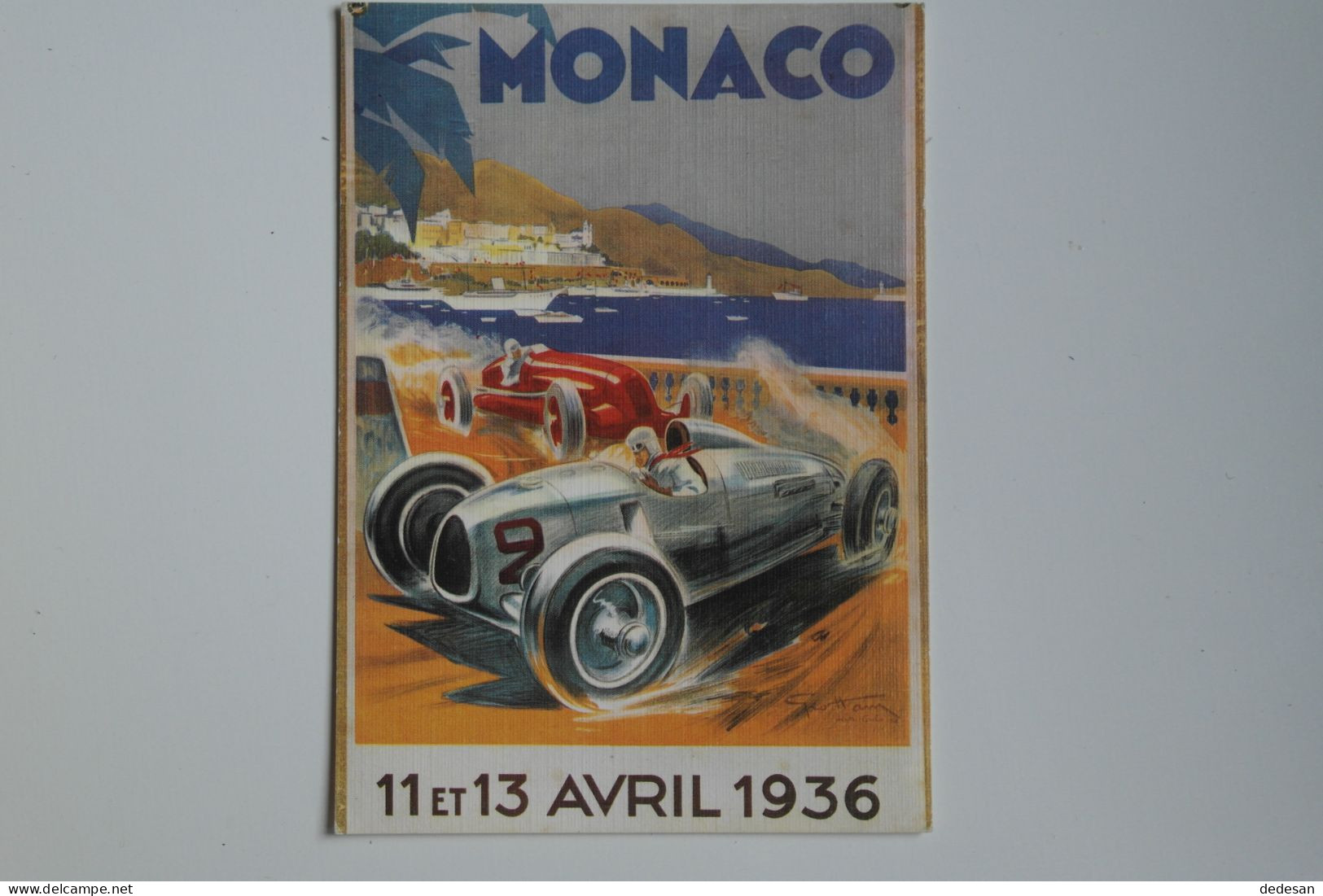 Carte Postale MONACO 11 Et 13 Avril 1936 - Reproduction Affiche - Excellent état - NOV28 - Rally's