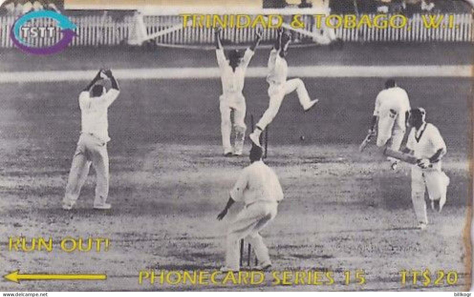 TRINIDAD & TOBAGO(GPT) - Cricket "Run Out", CN : 144CTTA/B, Used - Trinidad & Tobago