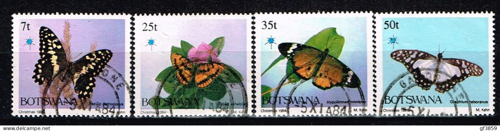 BOTSWANA / Oblitérés / Used / 1984 - Noel / Papillons - Botswana (1966-...)